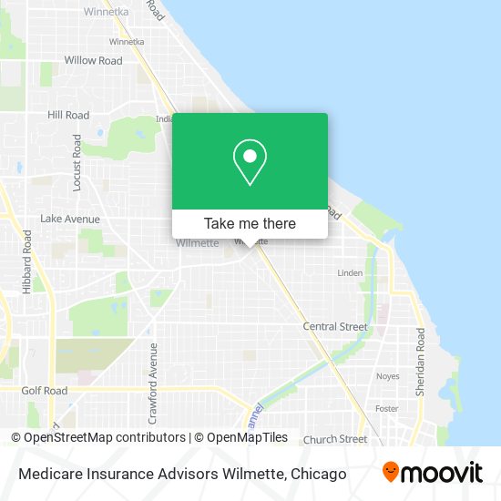 Medicare Insurance Advisors Wilmette map