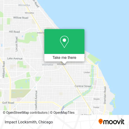 Mapa de Impact Locksmith