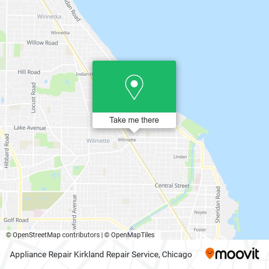 Appliance Repair Kirkland Repair Service map