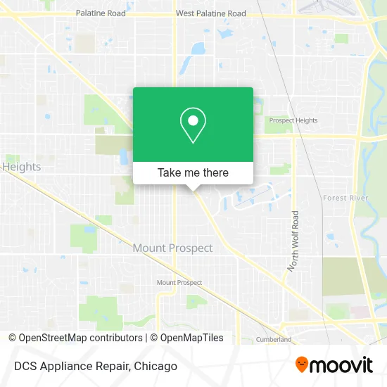 DCS Appliance Repair map