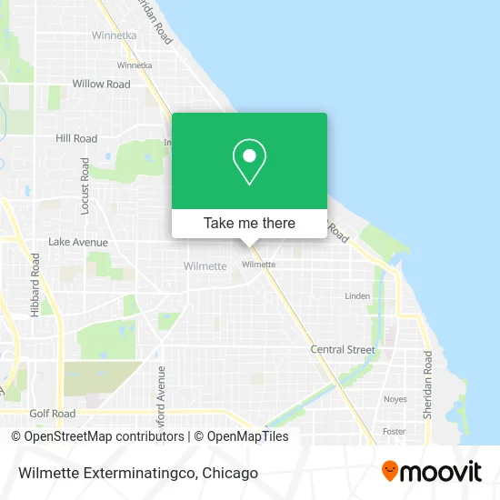Wilmette Exterminatingco map