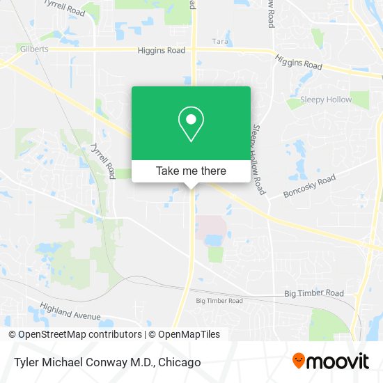 Mapa de Tyler Michael Conway M.D.