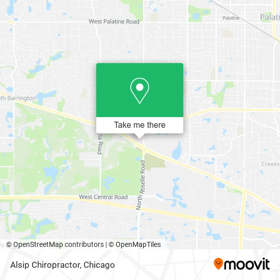 Alsip Chiropractor map