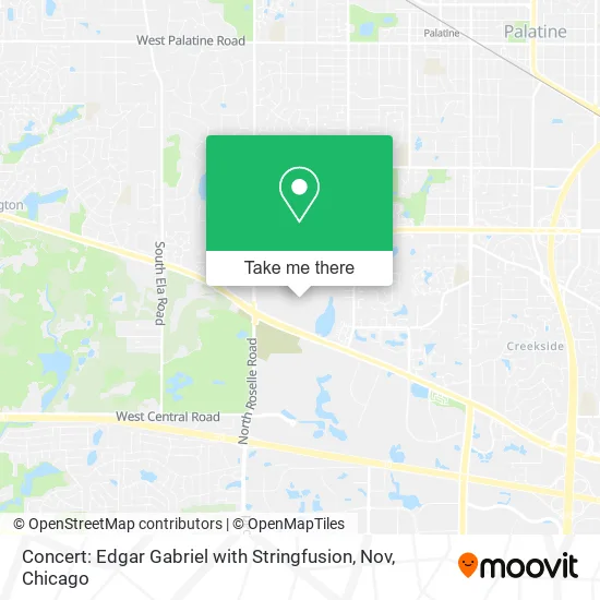 Mapa de Concert: Edgar Gabriel with Stringfusion, Nov