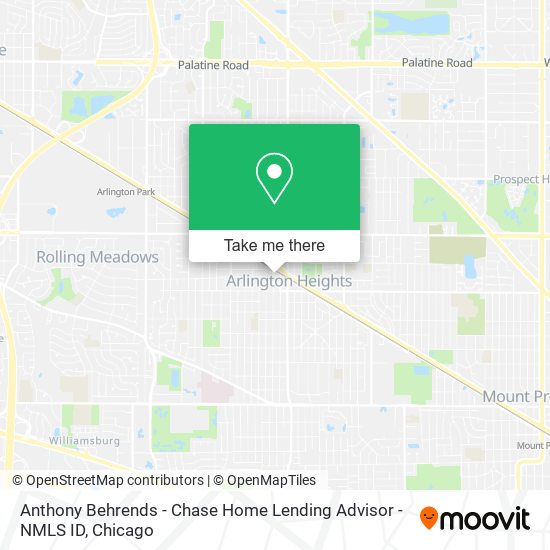 Anthony Behrends - Chase Home Lending Advisor - NMLS ID map