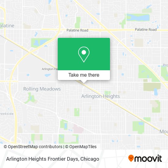 Mapa de Arlington Heights Frontier Days