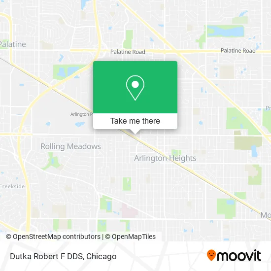 Dutka Robert F DDS map