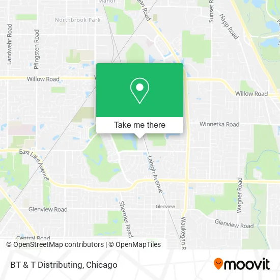 BT & T Distributing map