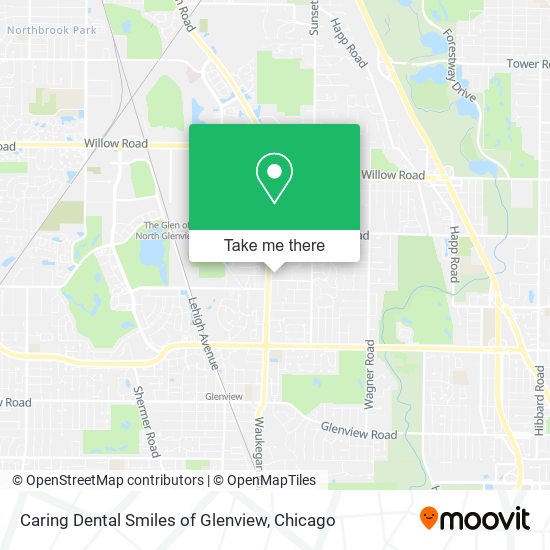 Caring Dental Smiles of Glenview map