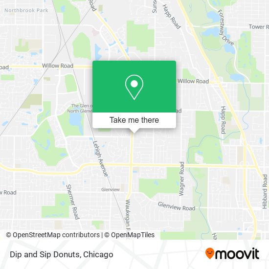 Mapa de Dip and Sip Donuts