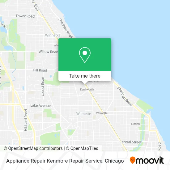 Appliance Repair Kenmore Repair Service map