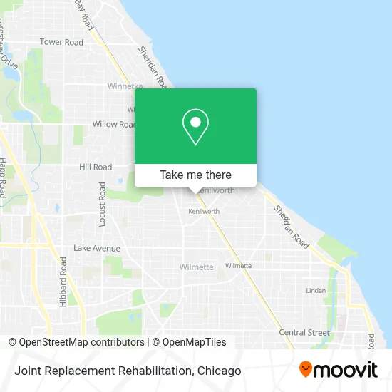 Joint Replacement Rehabilitation map
