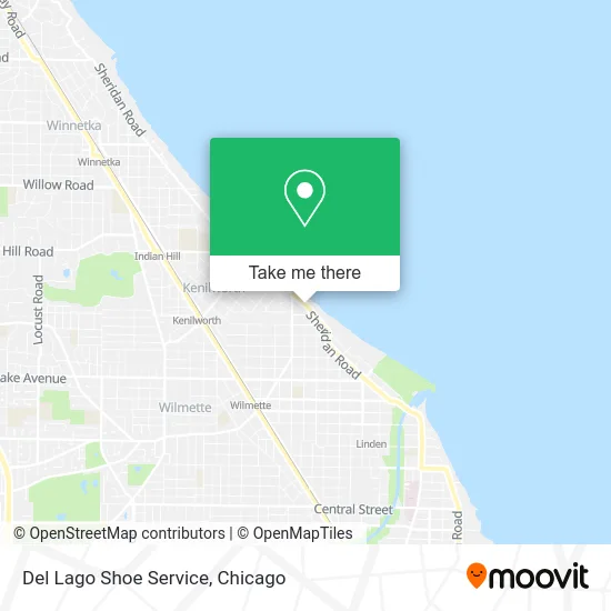 Del Lago Shoe Service map