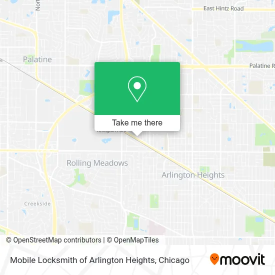 Mobile Locksmith of Arlington Heights map
