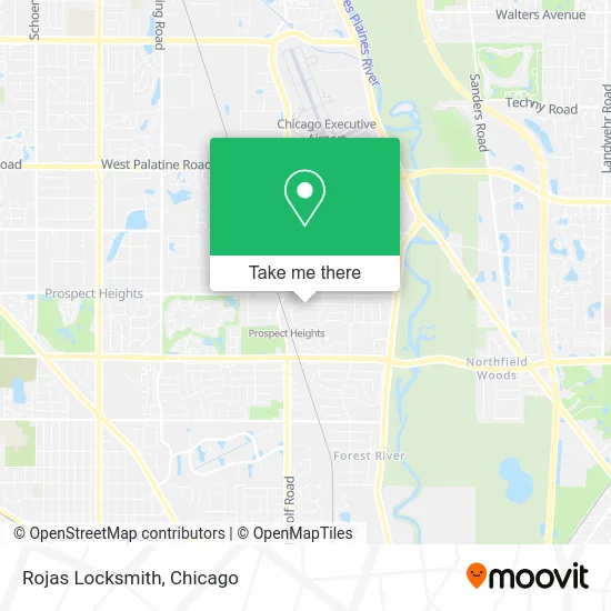 Rojas Locksmith map
