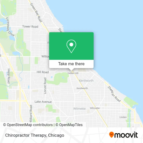 Chiropractor Therapy map