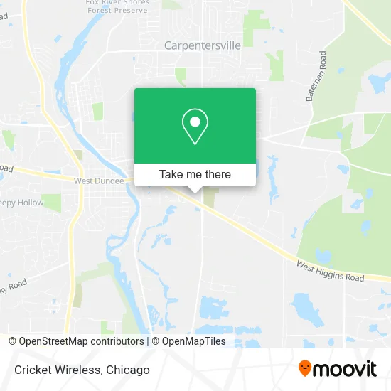 Cricket Wireless map