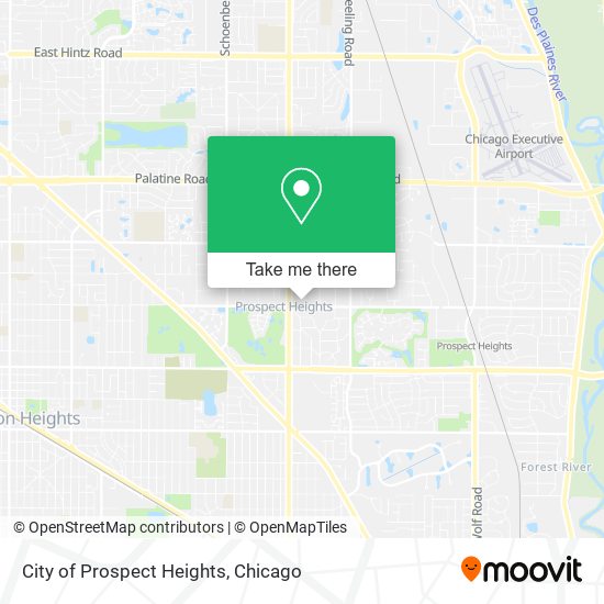 City of Prospect Heights map