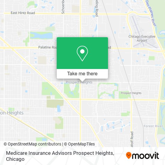 Medicare Insurance Advisors Prospect Heights map