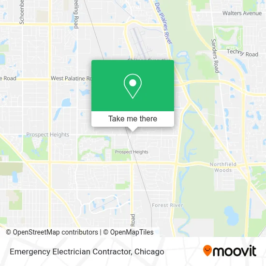 Emergency Electrician Contractor map