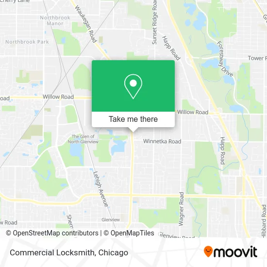 Commercial Locksmith map