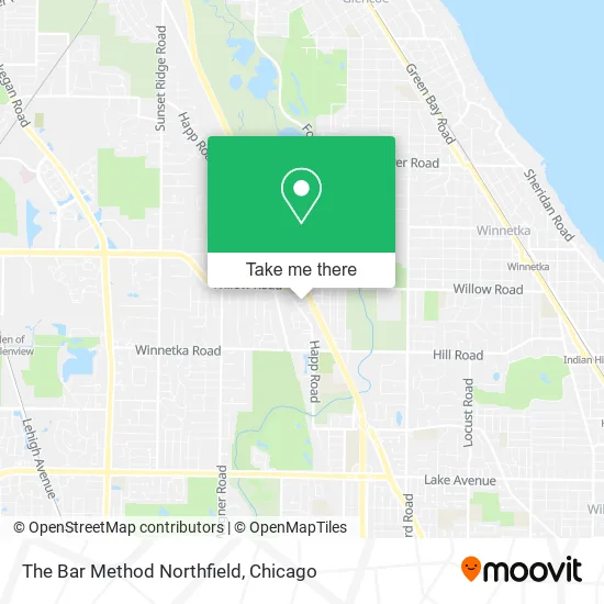 The Bar Method Northfield map