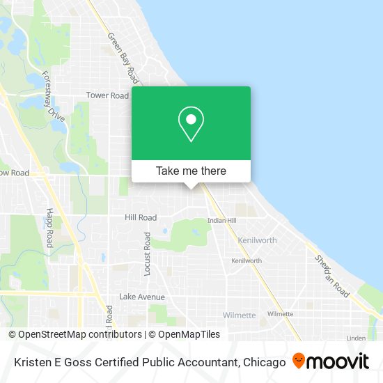 Kristen E Goss Certified Public Accountant map