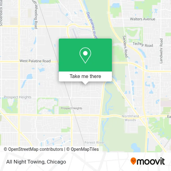 All Night Towing map
