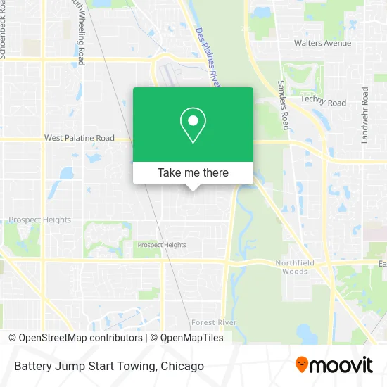 Battery Jump Start Towing map