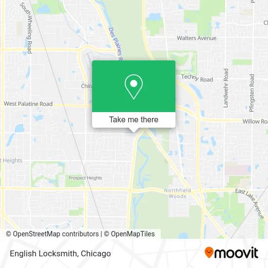 English Locksmith map