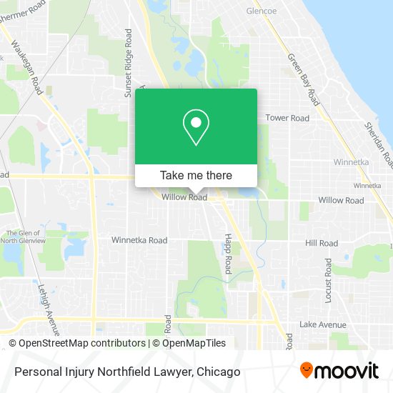 Personal Injury Northfield Lawyer map