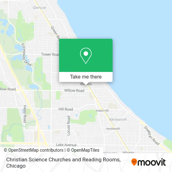 Christian Science Churches and Reading Rooms map