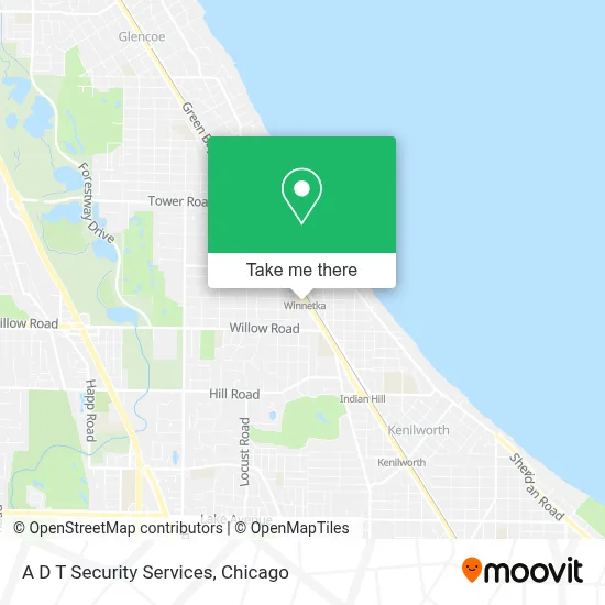 A D T Security Services map
