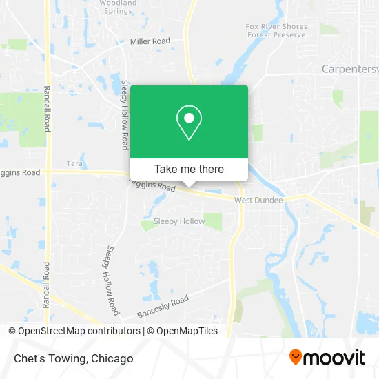 Mapa de Chet's Towing
