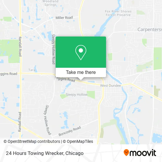 24 Hours Towing Wrecker map