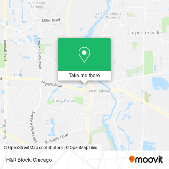 H&R Block map