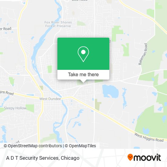 A D T Security Services map