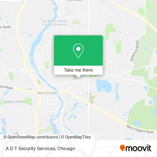A D T Security Services map