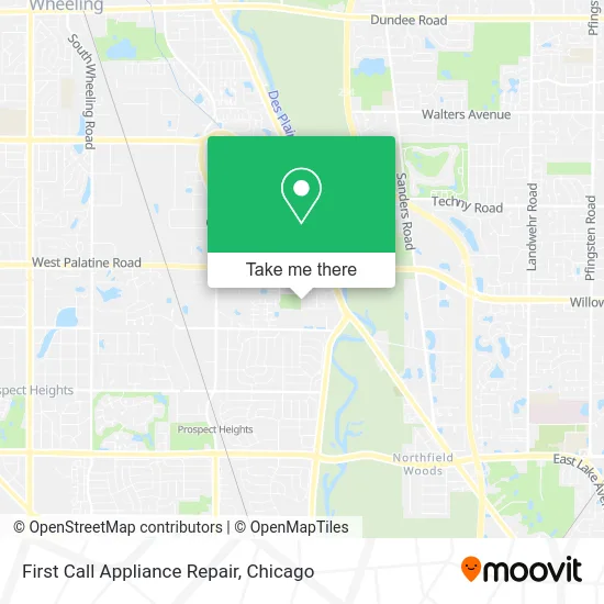 First Call Appliance Repair map