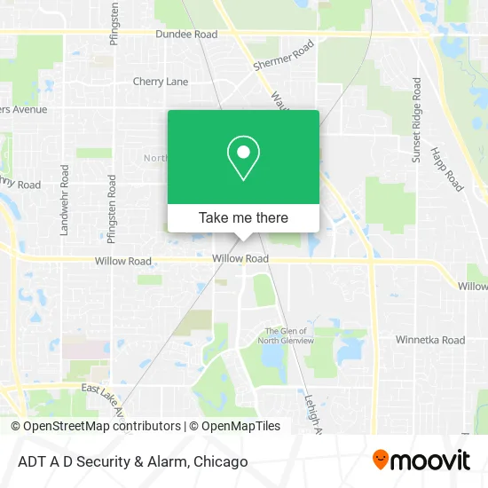 Mapa de ADT A D Security & Alarm
