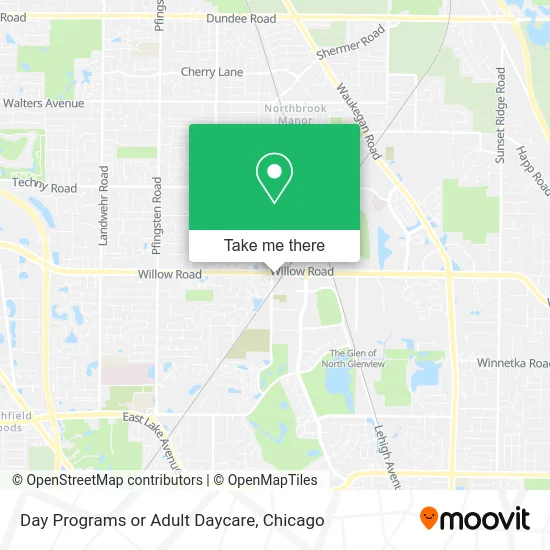 Day Programs or Adult Daycare map