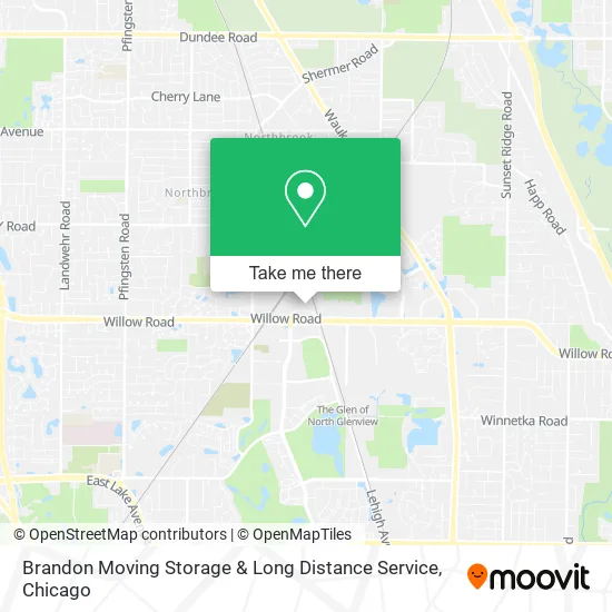 Brandon Moving Storage & Long Distance Service map