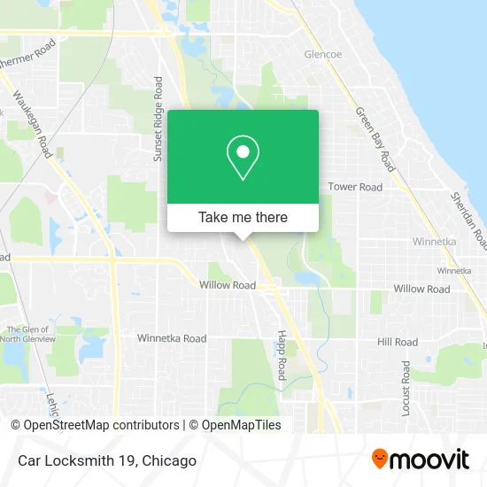 Car Locksmith 19 map