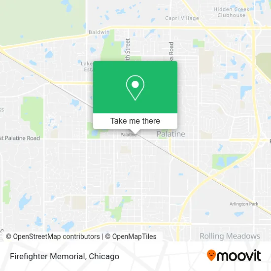 Firefighter Memorial map