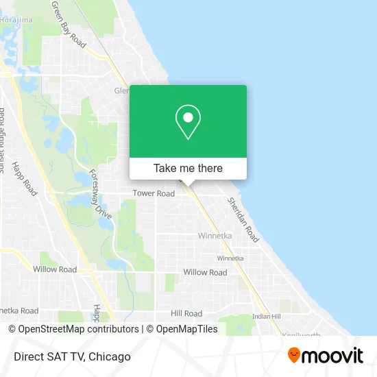 Direct SAT TV map
