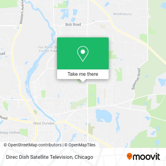 Mapa de Direc Dish Satellite Television