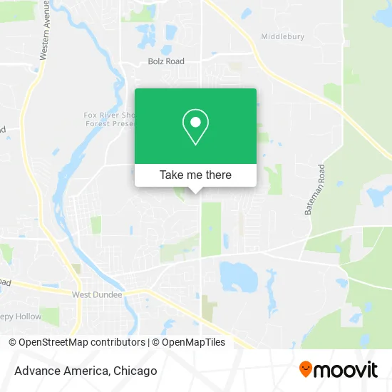Mapa de Advance America