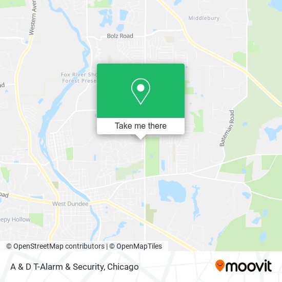 A & D T-Alarm & Security map