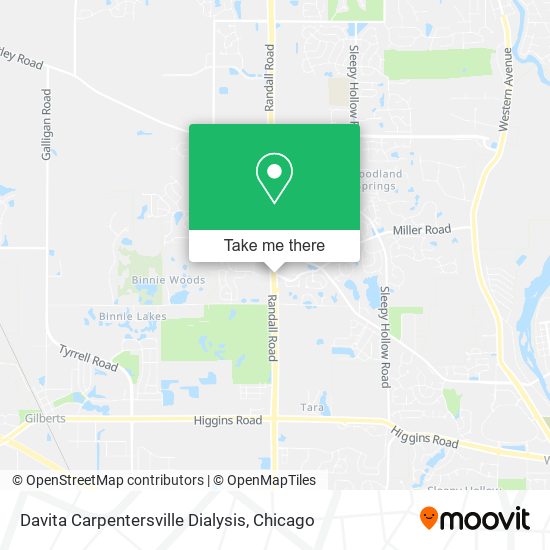 Mapa de Davita Carpentersville Dialysis