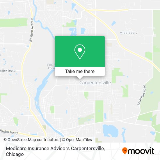 Medicare Insurance Advisors Carpentersville map